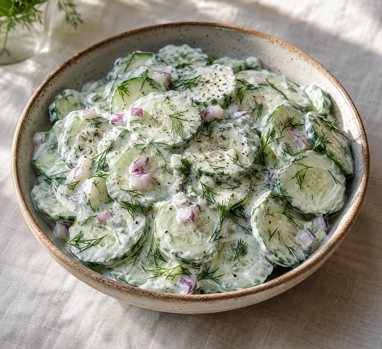 Creamy Cucumber and Dill Salad