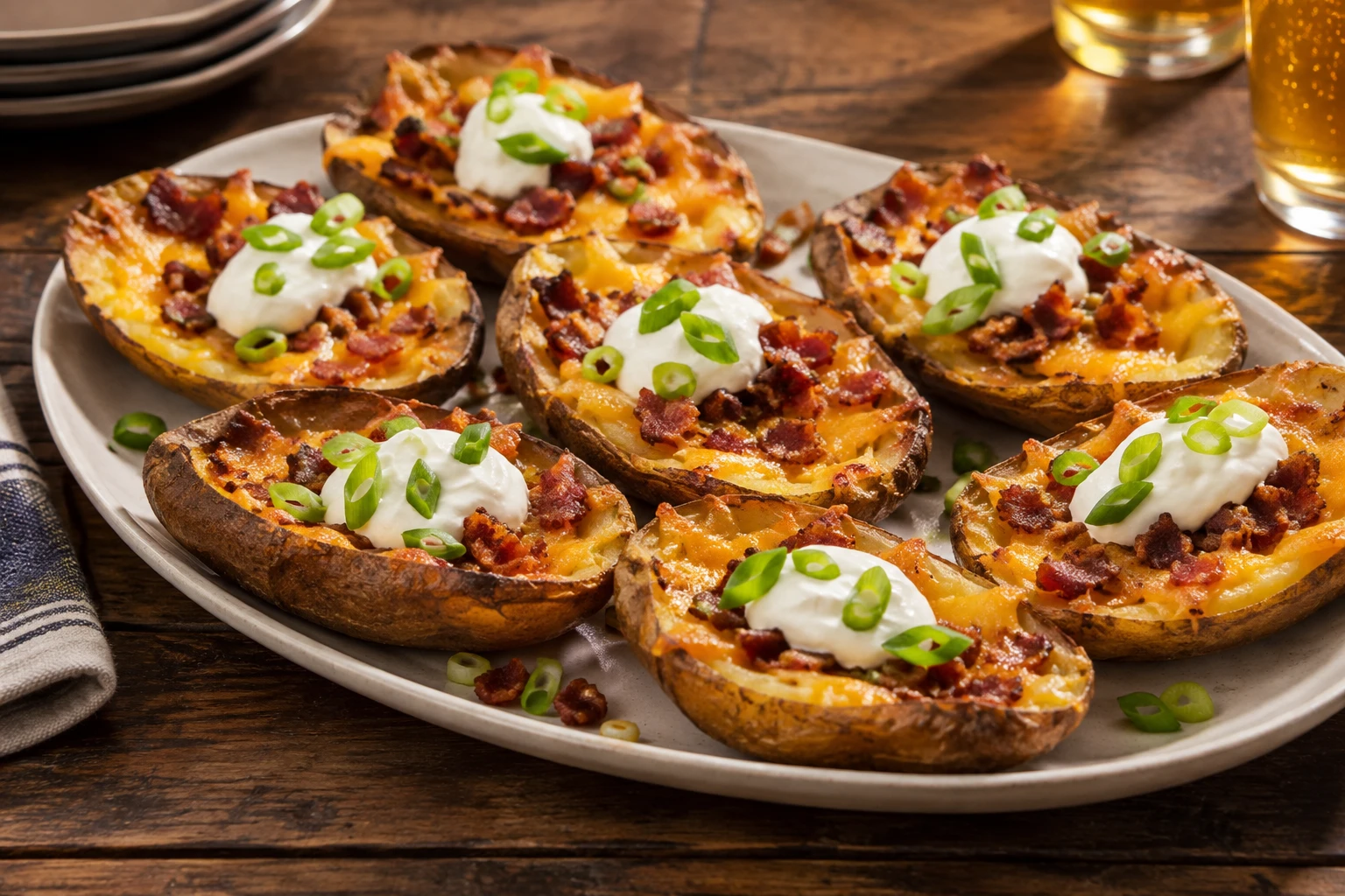 Loaded Pub-Style Potato Skins